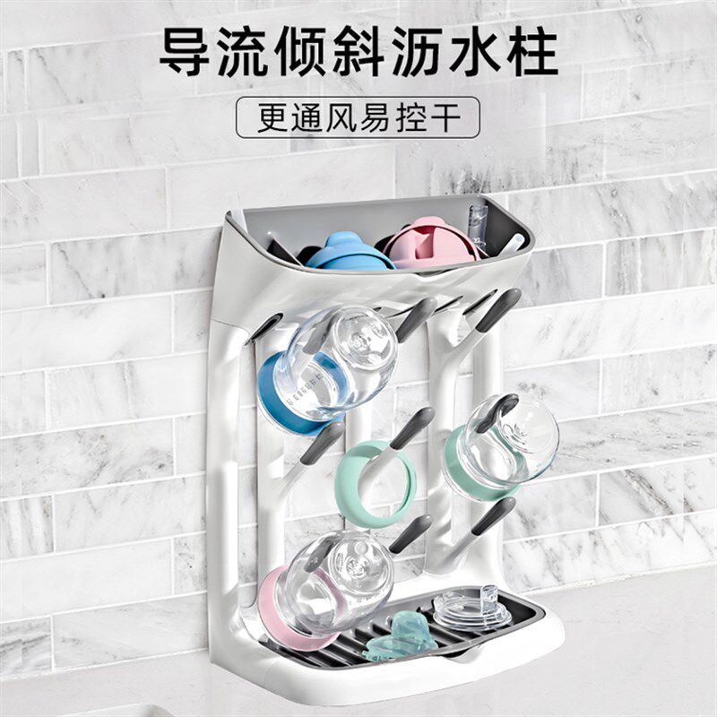 婴儿奶瓶晾干架干燥架沥水篮置物架收纳架沥干支架宝宝水杯储物架
