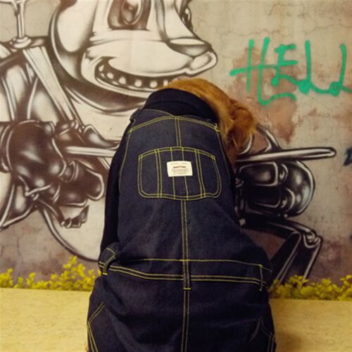 HippyPuppy经典版大狗背带牛仔裤大型犬衣服