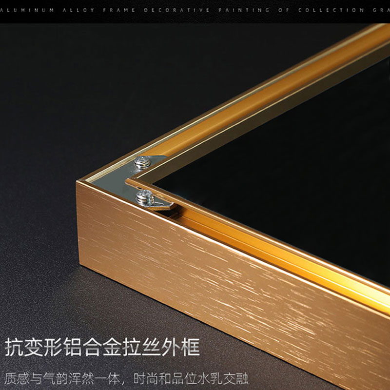 三色定制画框2023新款钻石画裱框客厅铝合金十字绣金属框装饰画框