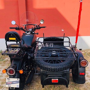长江650行李架实心备胎架新长江750侉子边三轮摩托车不锈钢货架
