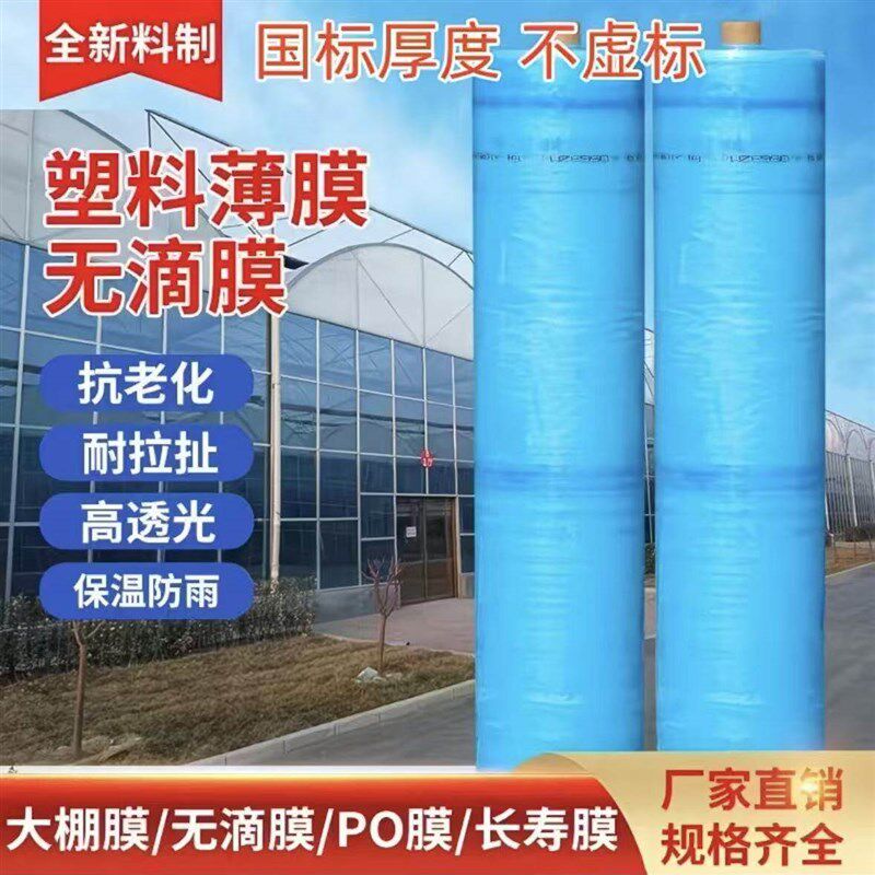 进口大棚塑料膜农用薄膜抗老化塑料布高透光无滴膜葡萄专用膜整卷