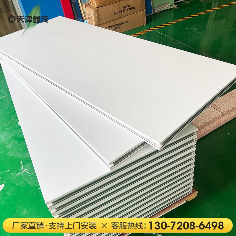 包工包料彩钢板隔墙净化板复合保温夹芯岩棉板厂房车间医院洁净板