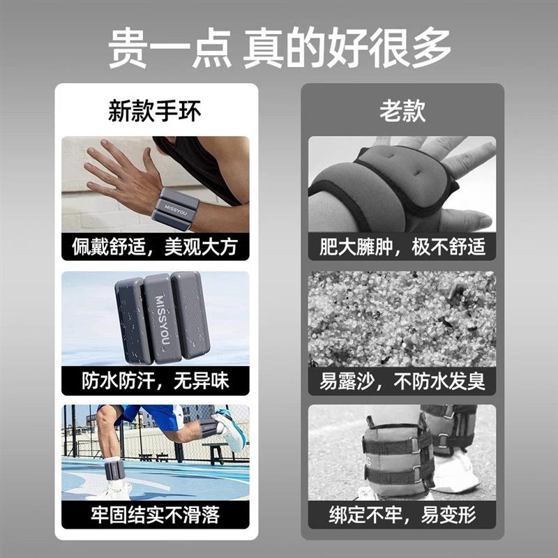 英国负重手环隐形健身手腕增重绑腿跑步沙袋脚环运动训练配重装备