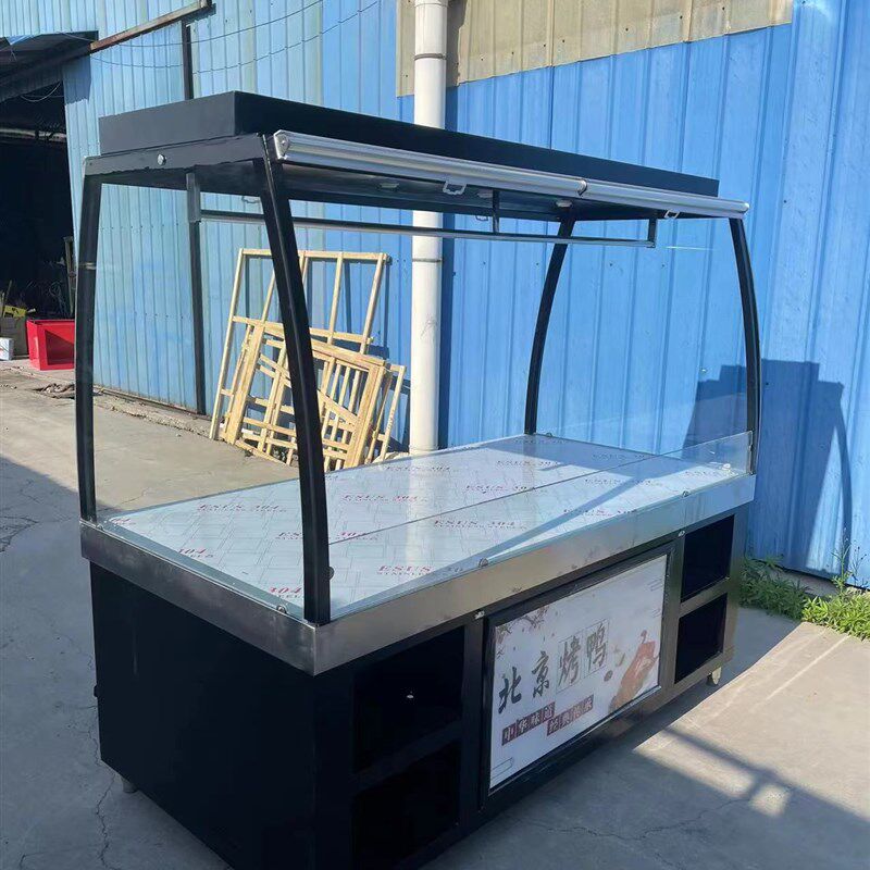 摆摊位北京烤鸭熟食烧鹅保鲜展示制冷柜卤菜凉菜保鲜柜冷藏工作台