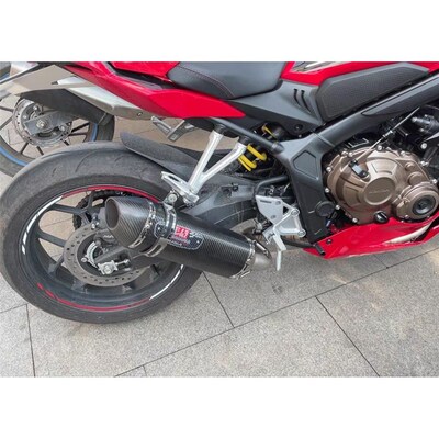 摩托车CBR650R前段 CB650F改装AR 天蝎 吉村R77碳纤维消音排气管