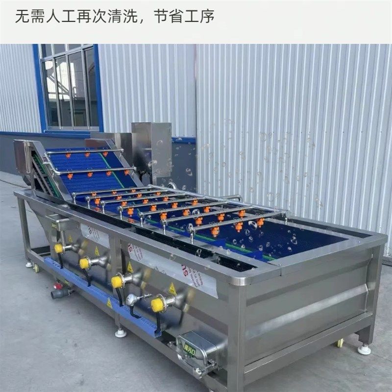洗菜机商用全自动果蔬清洗机净菜清洗加工流水线大型肉类清洗机