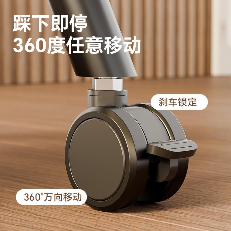 大屏电视支架移动带轮可调节角度金属电视架50-90寸通用落地简约