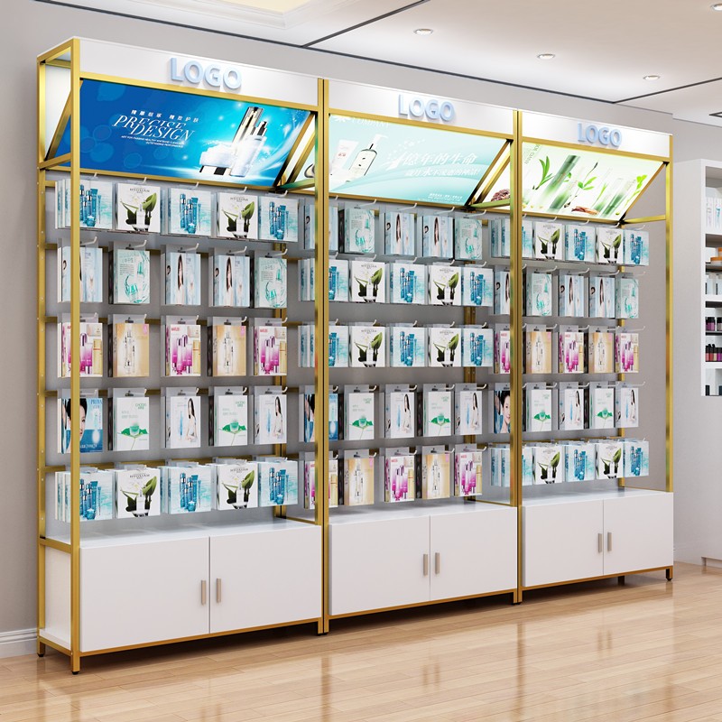 化妆品展示柜货架展示架陈列柜自由组合母婴店货柜产品展架超市架