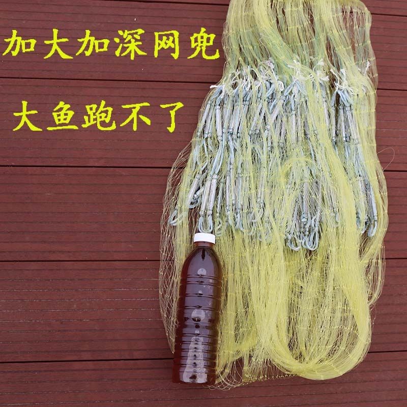 传统胶丝线纯手工撒网捕鱼网易撒网旋网手抛网铅坠打鱼网老式渔网