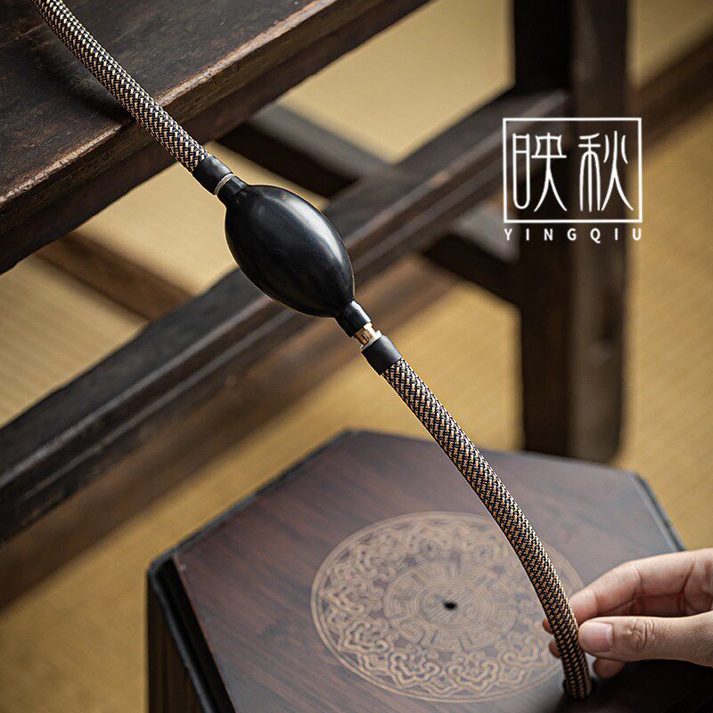 【编织茶盘排水管】茶台茶桌下水软管转接头茶道零配功夫茶具配件