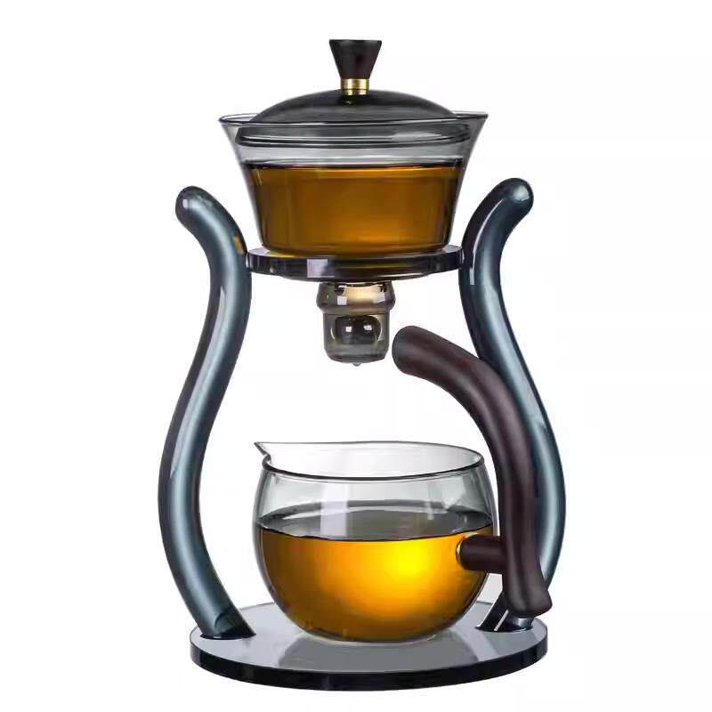 家用磁吸感应出水茶壶玻璃懒人新款自动茶具泡茶办公高档茶杯套装