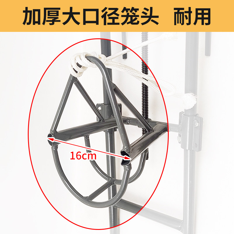 羊剪羊毛固定器羊头固定架可调节升降羊笼头架子抓羊钩打针保定架