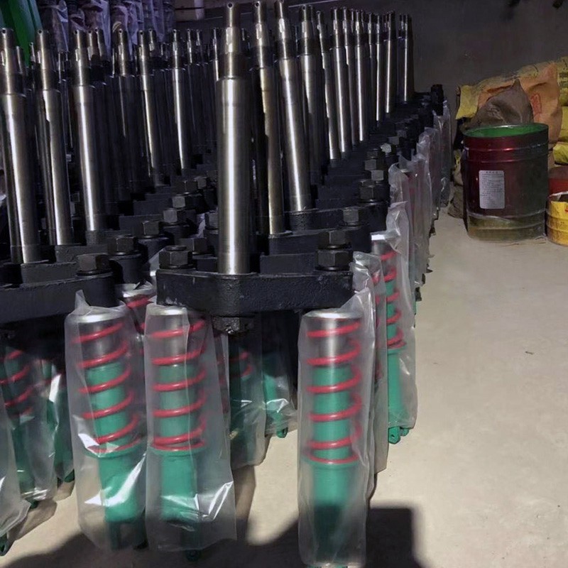 工地电动三轮车配件 单卡弹簧减震器 工程车前避震通用前叉总成