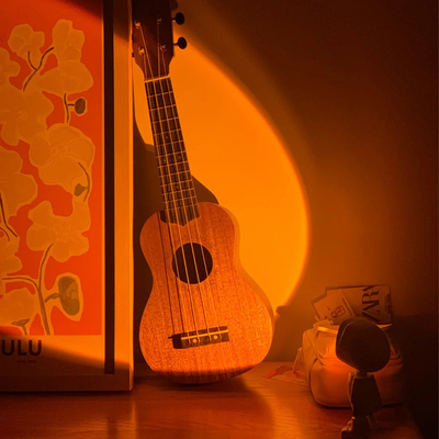 宇航员夕阳落日灯拍照氛围感投影网红日落灯破晓灯小夜灯生日礼物