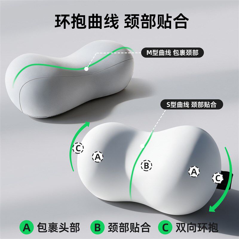 办公室椅子头枕加装护颈靠枕工位久坐腰靠睡觉座椅护腰靠垫腰枕托