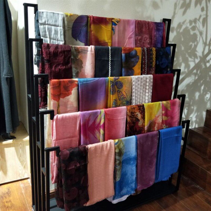 铁艺丝巾架挂围巾架落地式服装店衣架展示架裤架子布料陈列架包邮