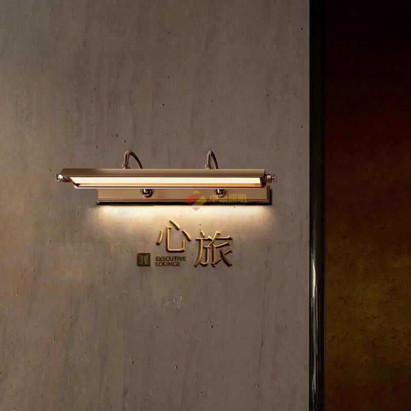 设计师款复古照画壁灯商铺门口招牌灯展厅走廊玄关长条壁灯镜前灯
