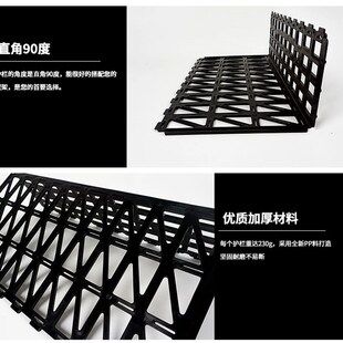 l形挡板超市水果护栏隔板 堆头围栏蔬菜生鲜果蔬货架插式塑料隔断