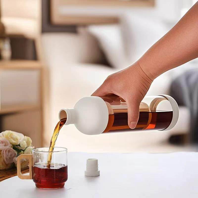 冷萃咖啡壶玻璃家用冷泡壶果汁果茶带滤网冷萃瓶便携咖啡冷萃杯