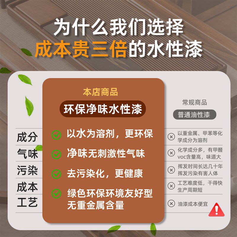 新中式电木款茶盘轻奢家用客厅茶台办公室茶托盘实木茶海茶具套装