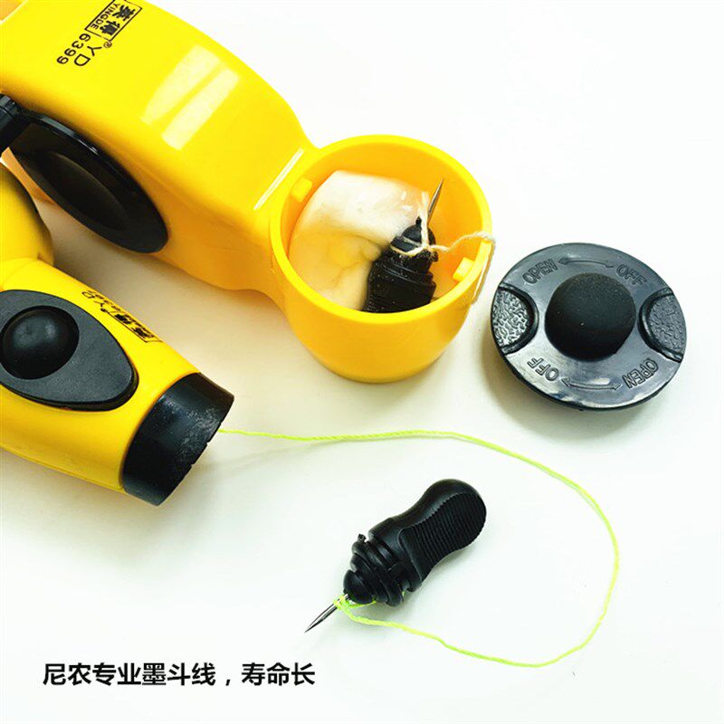 小鸟王墨斗盒墨斗线弹线盒木工划线工具打线盒迷你手摇墨斗熟胶