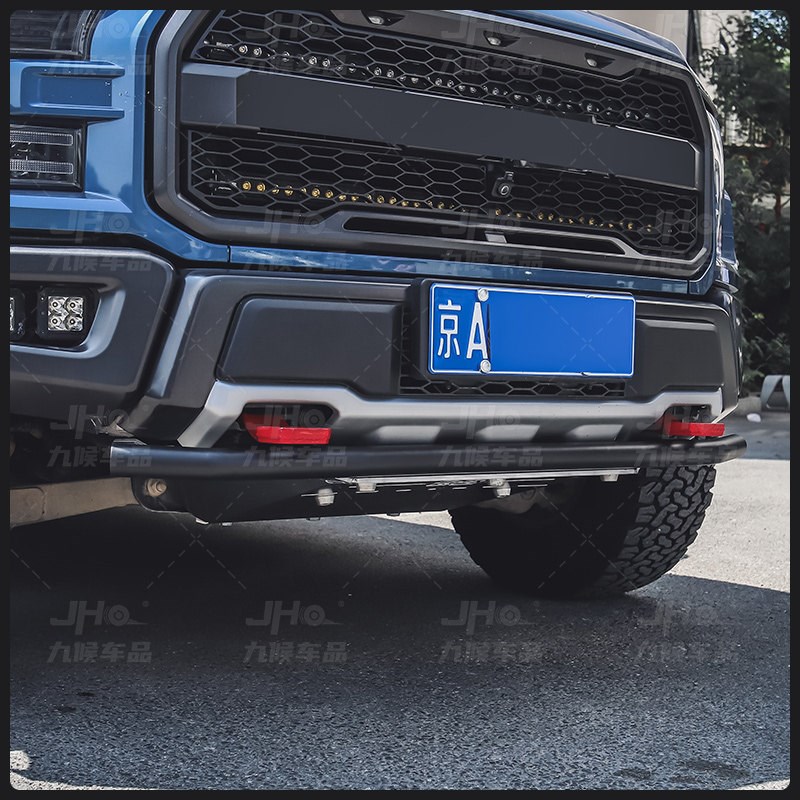 适用于17-25款新猛禽F150改装前杠U型拖车钩牵引钩红色个性拖车钩