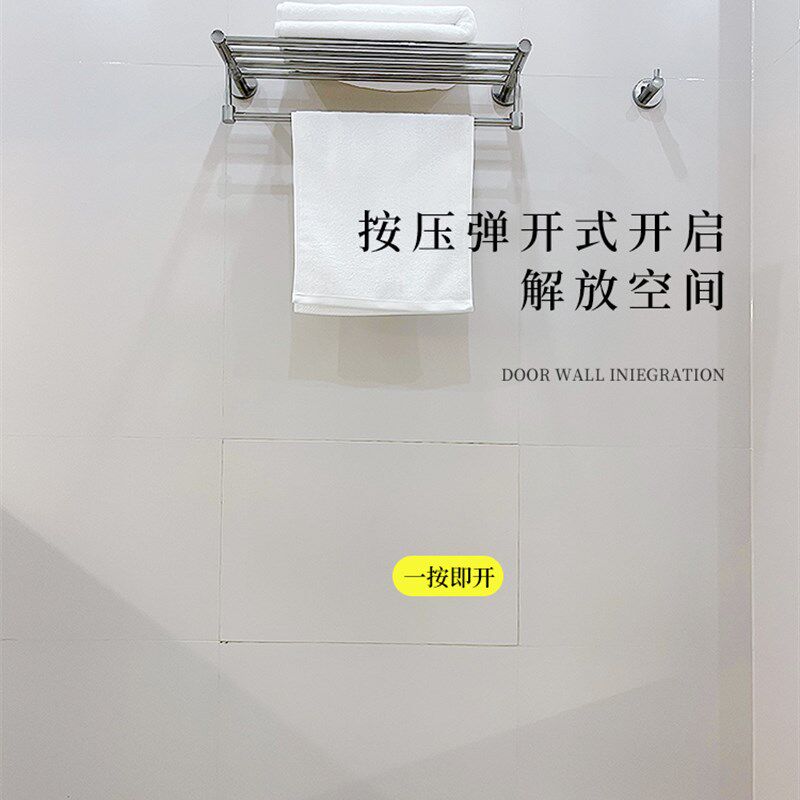 地暖分水器浴缸瓷砖隐形门检修口下水管阳台空调设备隐形盖板