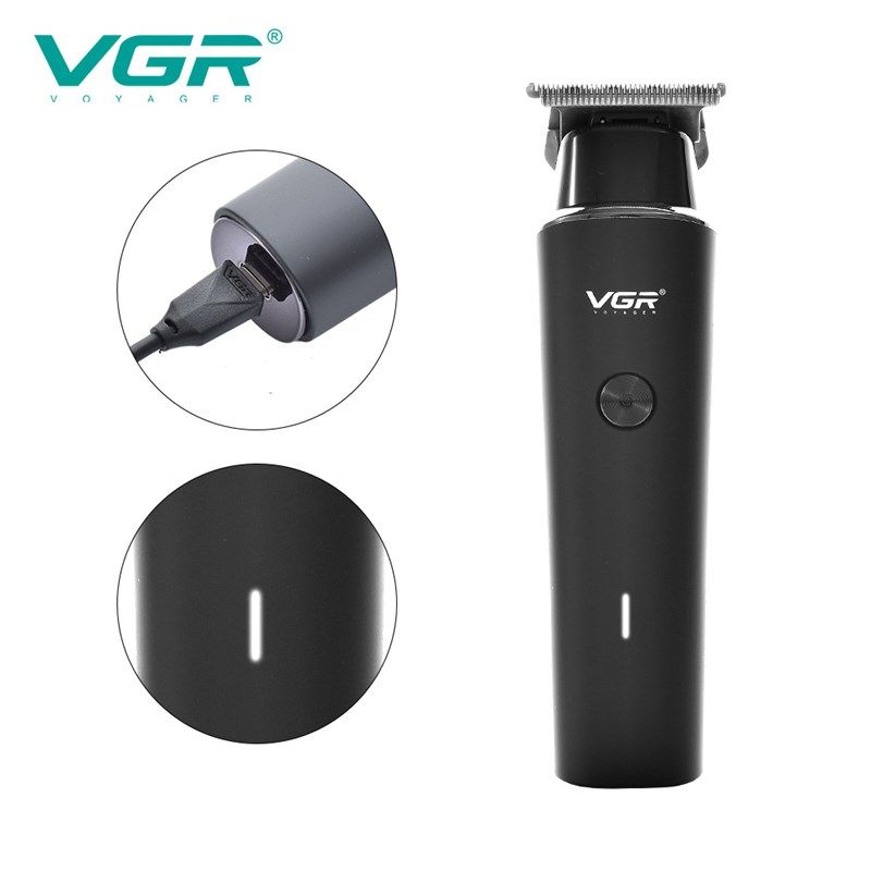 VGR933专业雕刻推白理发器O刀头油头电推剪USB充电式推光头小推子
