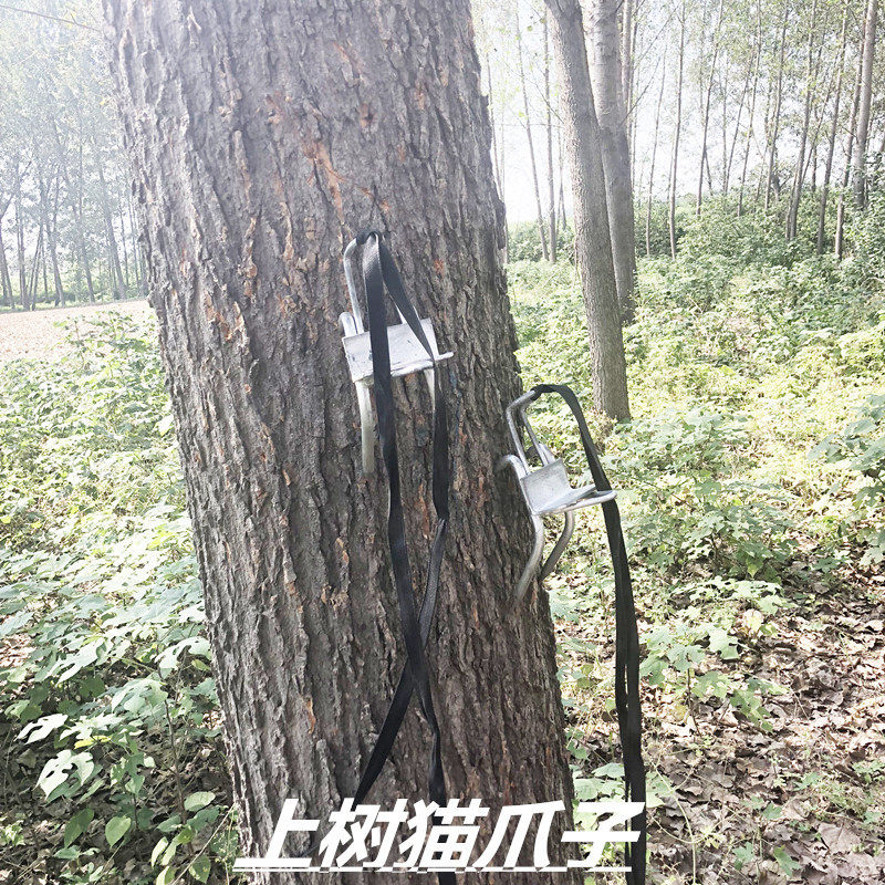 爬树神器抓捉马蜂专用上树鞋防滑猫爪脚扎子伐木掏鸟窝采松子工具