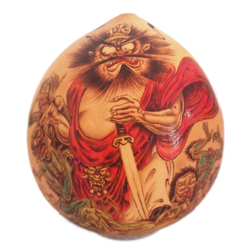 手工烙画火绘鸡蛋随身文玩把玩手捻小天然葫芦收藏艺品摆件一物图