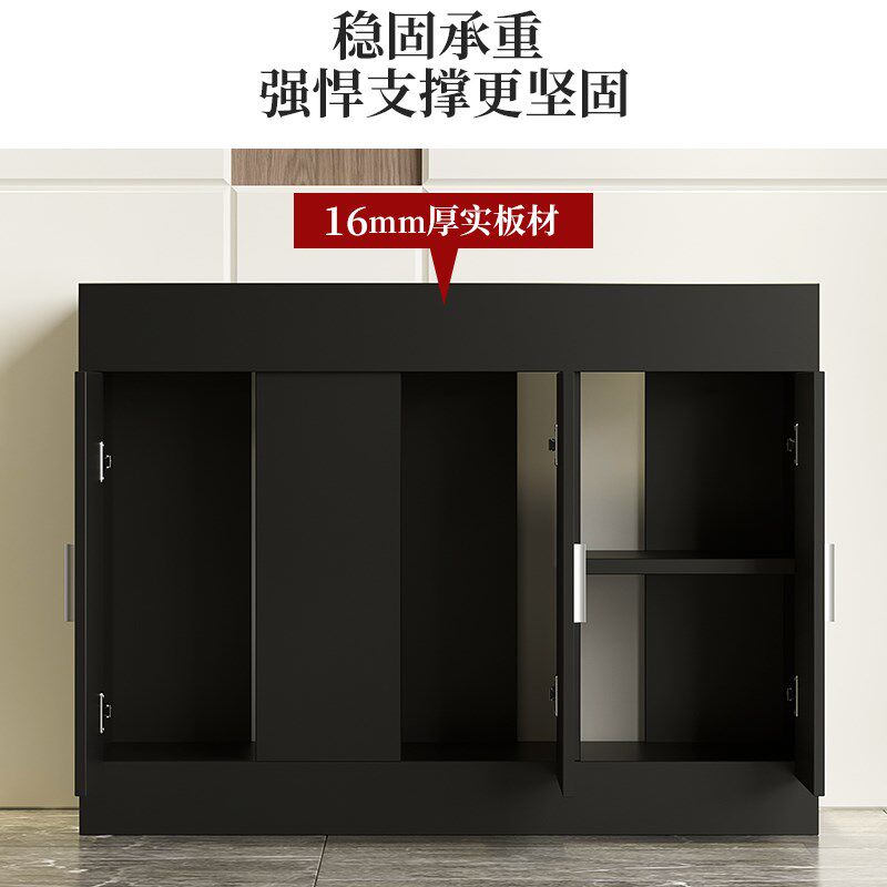 黑色鱼缸放置柜底柜非实木家用隔断方柜架子底座柜子简易承重定做