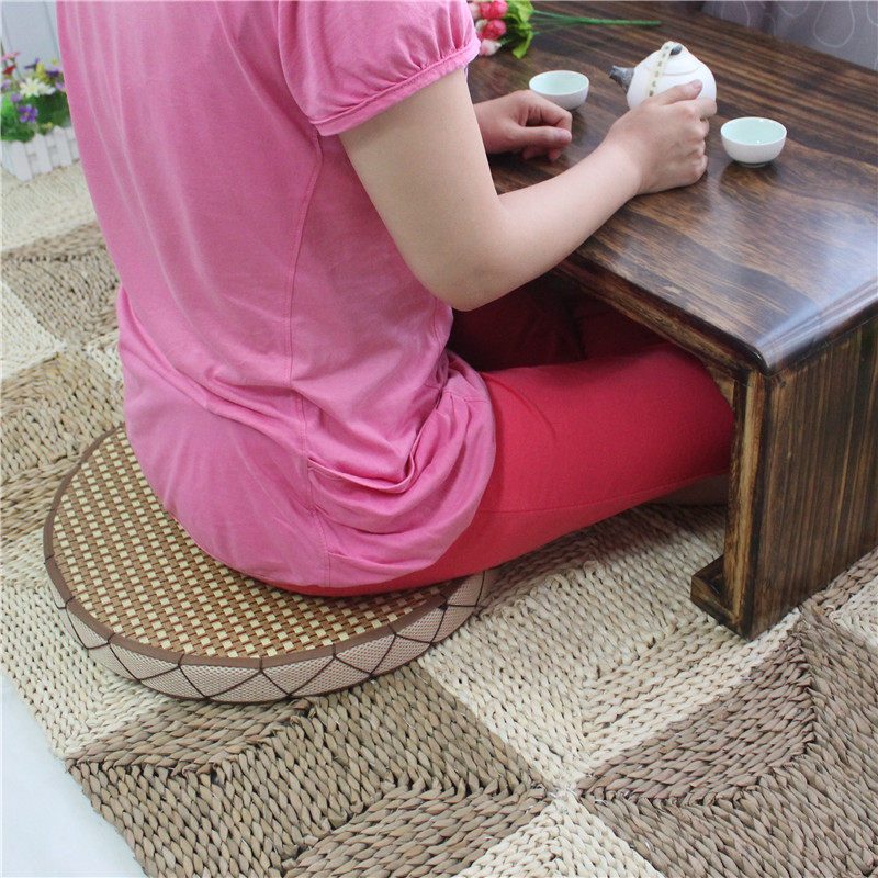 草编日式茶艺藤蒲团加厚方形飘窗榻榻米坐垫圆形椅垫沙发垫子包邮