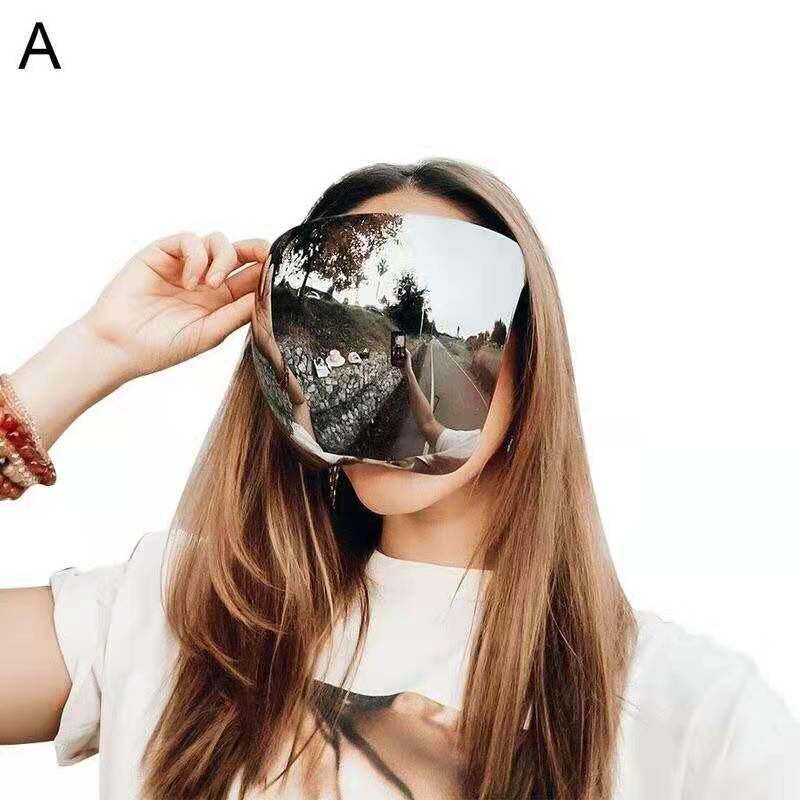 面具神秘感社恐男女防晒银色反光脸罩太空科技怪诞机能面罩全脸潮