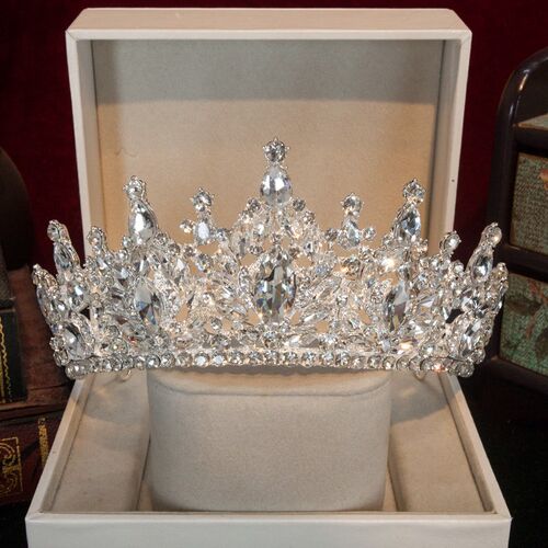 公主皇冠头饰儿童高端大气女神发饰女童女孩发箍可爱生日王冠演出