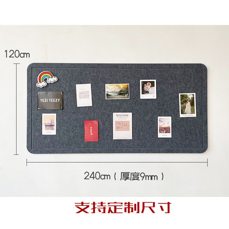 毛毡软木照片墙装饰电视沙发背景墙贴纸幼儿园办公室文化自粘墙贴