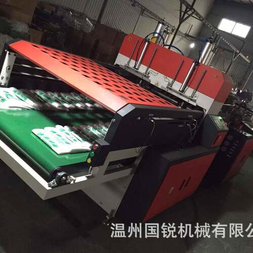 热销 高速背心袋制袋机印刷袋单层双道WT-400X2电脑高速制袋机