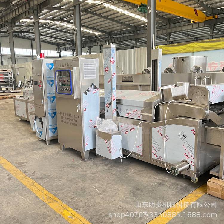 春卷肉丸子油炸流水线 小麻花连续油炸锅 自动炸兰花干机器