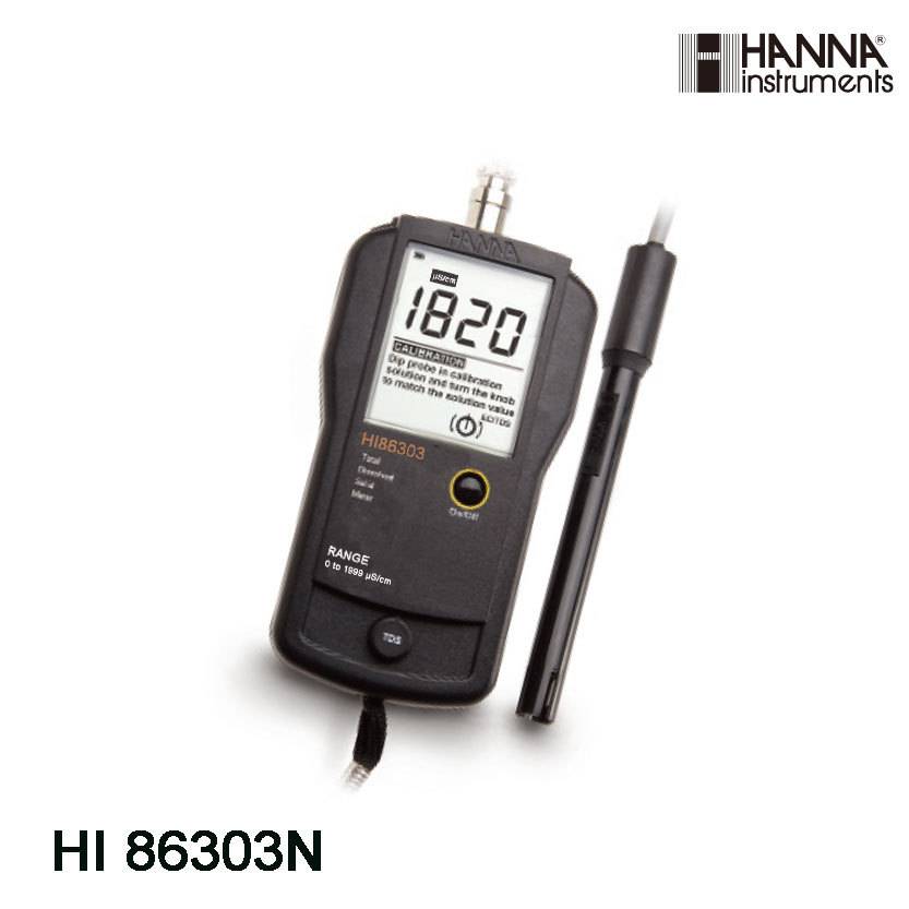 意大利哈纳 HI86303/HI86304 便携式电导率(EC)测定仪