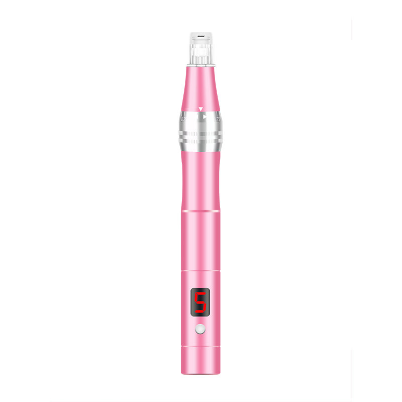 电动微针导入美容仪器 家用脸部mts飞梭中胚头皮生发纳米微晶笔