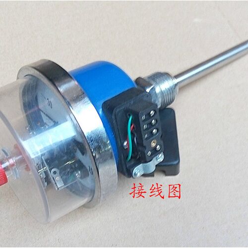 WSS401/411X 电接点双金属温度计控制上下限探头温度表输出开关量