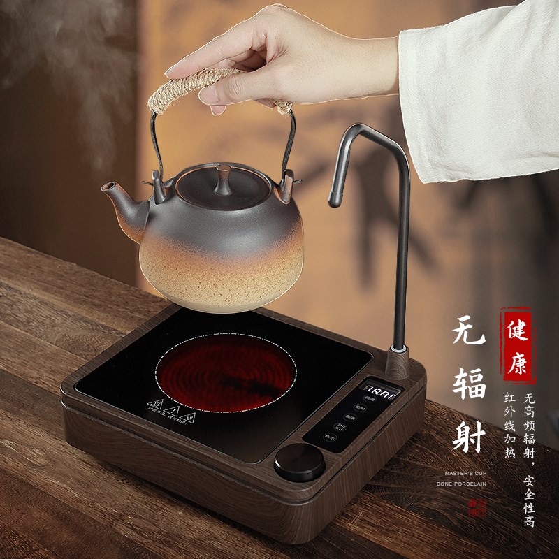 电陶炉自动上水茶炉煮茶器家用迷你茶炉小型专用陶瓷壶烧水壶一体