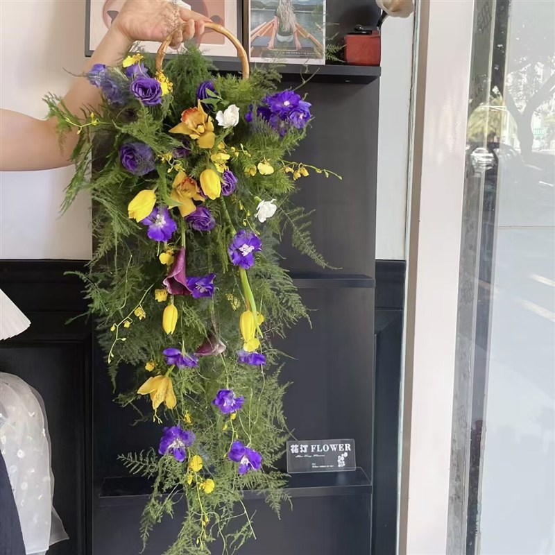 竹节手环花成品仿真花束送朋友闺蜜订婚结婚手捧花束创意毕业花束