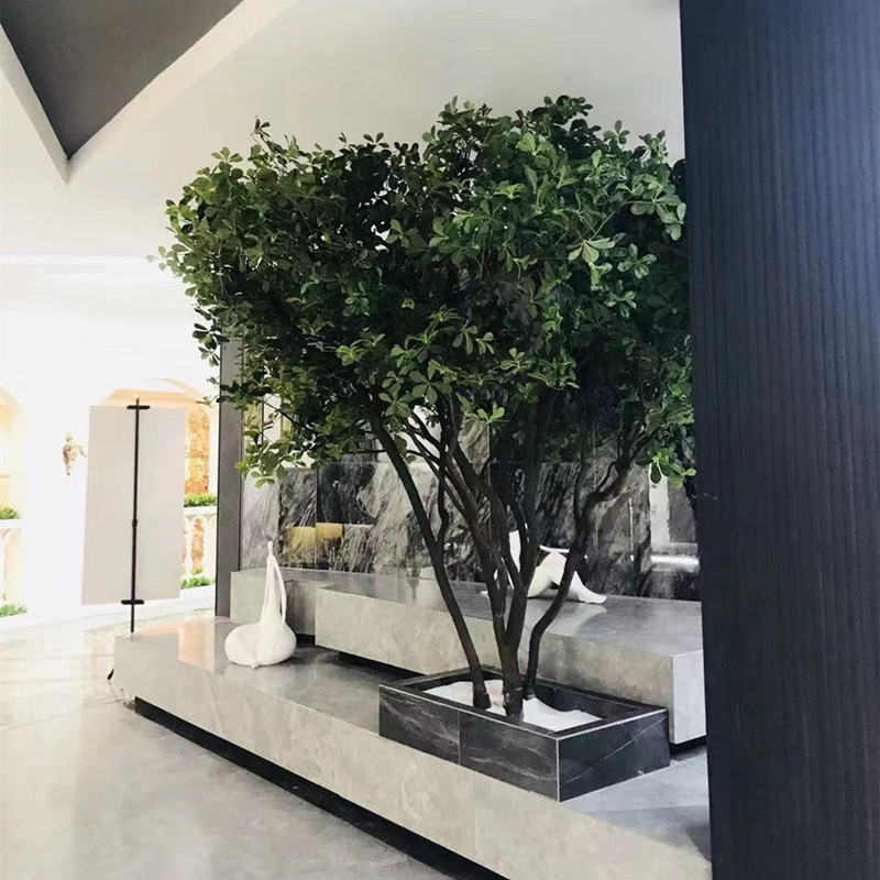 仿真榕树幸福树大型假绿植室内外橱窗装饰景观树造景落地装饰摆件