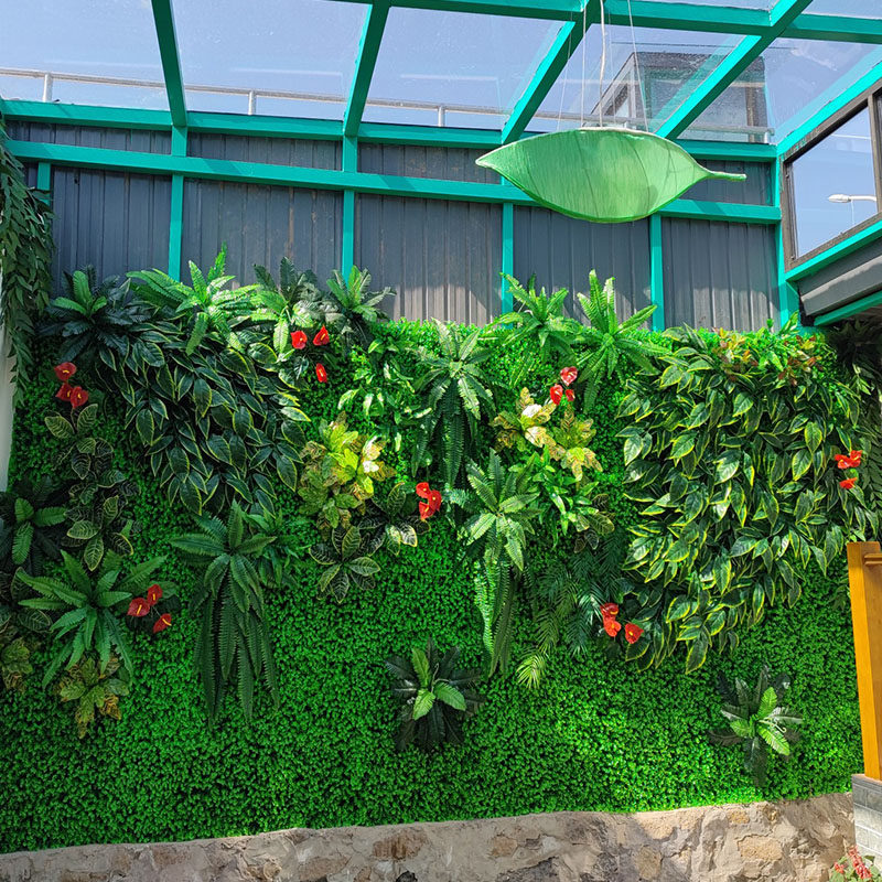 绿植墙仿真植物草坪墙面装饰阳台室内背景花墙塑料人造假草皮挂壁