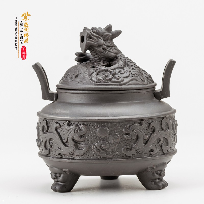 仿古陶瓷香炉香薰炉盘香塔香线熏香炉香插香器佛堂供佛具香道居室