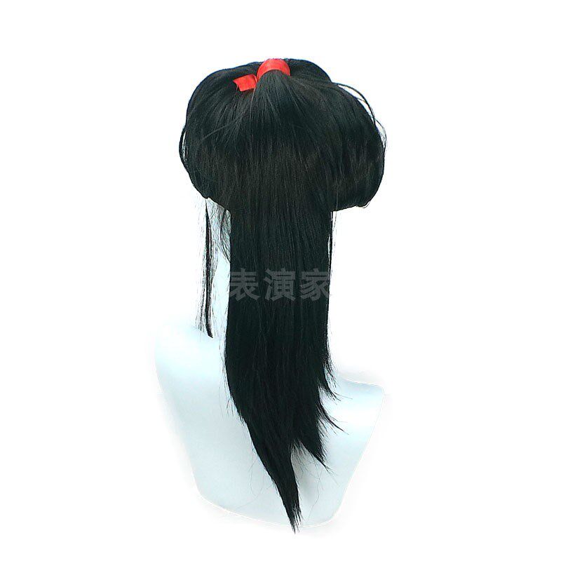 黑长直汉服整体造型古代古风齐刘海花木兰古装女士假发系列全头套