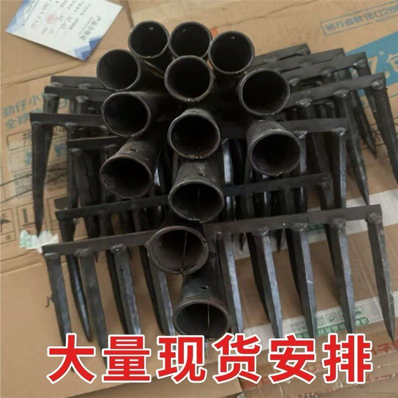 手工锻打耙子赶海农具多功能铁耙子小耙开荒松土种菜园林工具钉耙