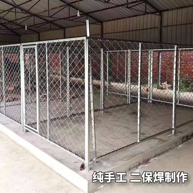 大型犬狗笼户外围栏加粗加厚专用室外定制金毛看门跑笼网格咬不烂