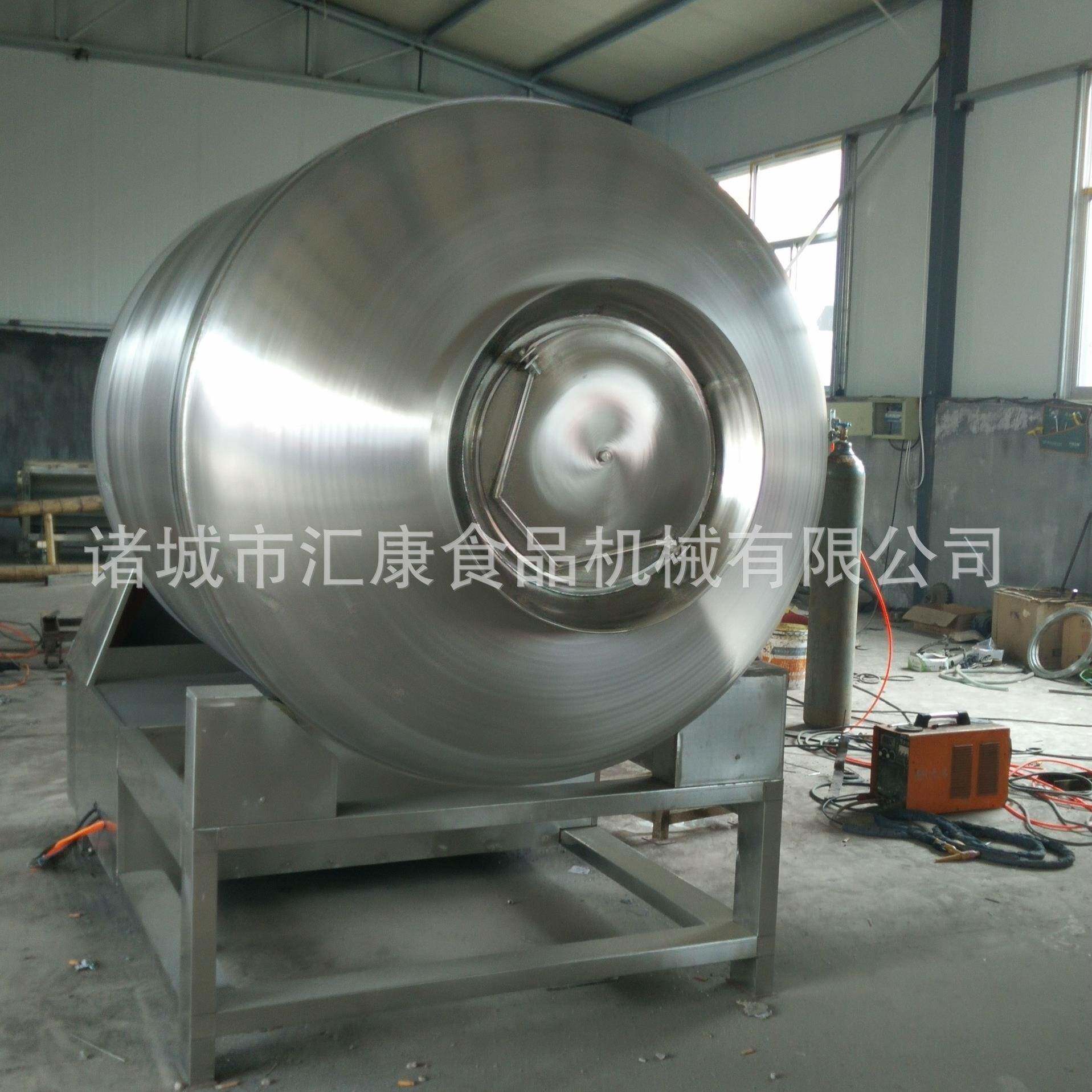 一吨滚揉机现货供应 大型变频滚揉机 一吨鸡鸭真空腌制机 汇康