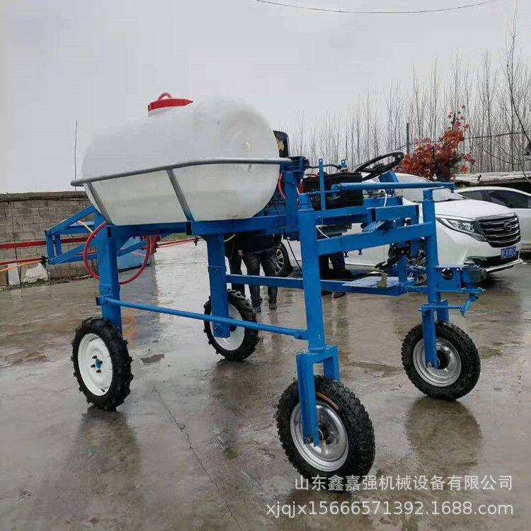自走式四轮打药机 轮距可调高架喷药车 液压升降农用喷药机